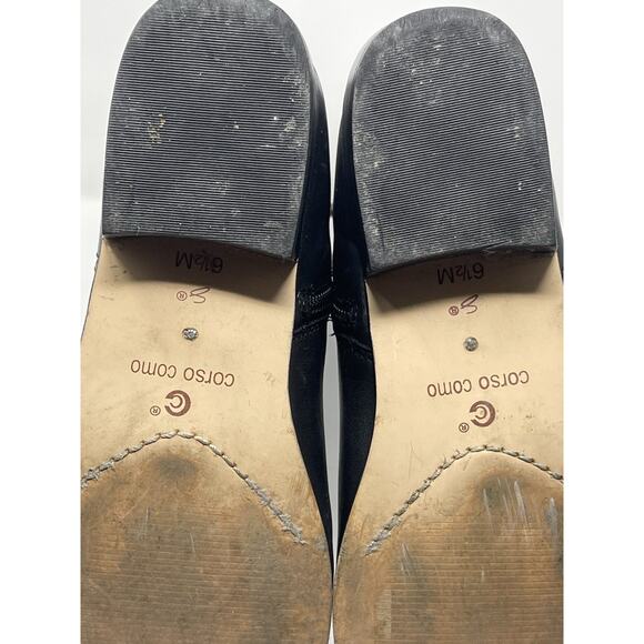 Corso Como Women's Baylee Leather Knee High Riding Black Boots Size 6.5M - Picture 10 of 15